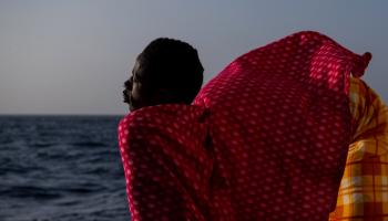 مهاجر جرى إنقاذه من صبراتة - ليبيا - مجتمع