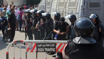 الأمن المصري أمام جامعة القاهرة Getty