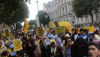 تظاهرات رابعة في لندن