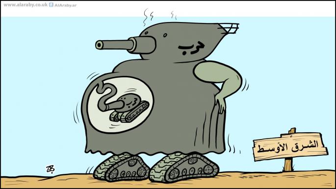 كاريكاتير حرب الشرق الاوسط / حجاج