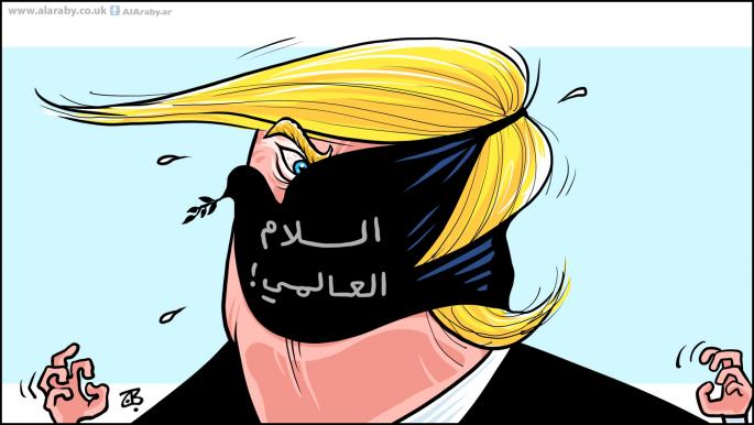 كاريكاتير كمامة ترامب / حجاج