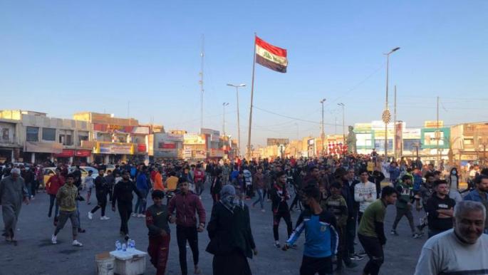 الأمن العراقي يقمع تظاهرات جديدة في الناصرية بالغاز المسيل للدموع