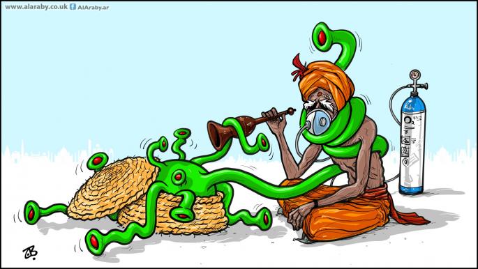 كاريكاتير حاوي الهند / حجاج