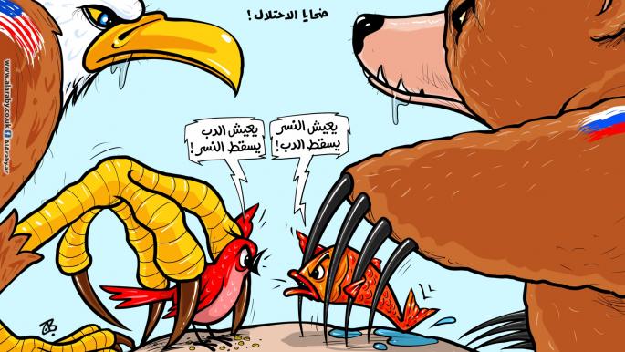 كاريكاتير النسر والدب / حجاج