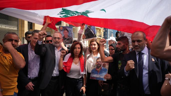 مسيرة النواب الجدد مع أهالي ضحايا تفجير مرفأ بيروت (حسسين بيضون)