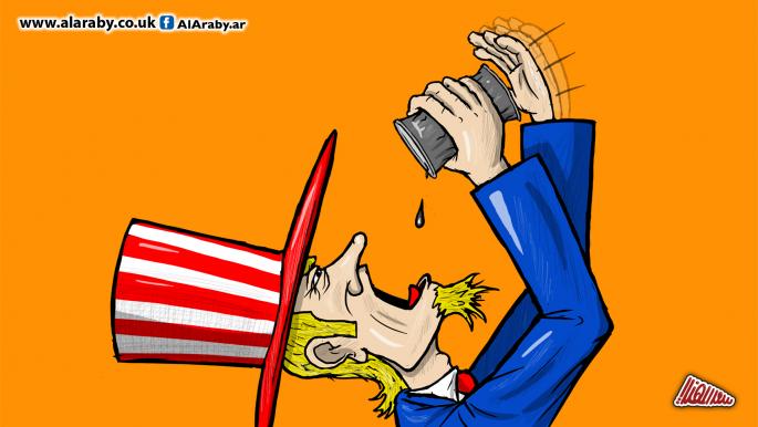 كاريكاتير اميركا والنفط / المهندي 