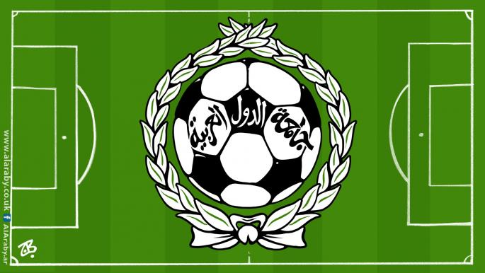 كاريكاتير كرة القدم جامعة العرب / حجاج
