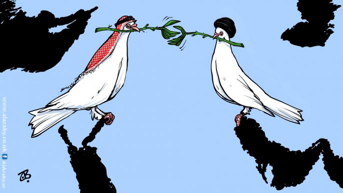 كاريكاتير الاتفاق السعودي الايراني / حجاج