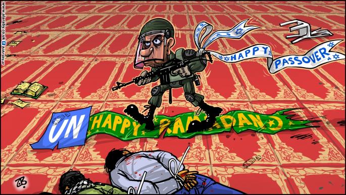 كاريكاتير نتنياهو اقتحام الاقصى / حجاج