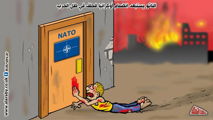 كاريكاتير الناتو يستبعد اوكرانيا / المهندي 