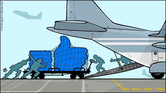 كاريكاتير اللايكات بوصفها معونات / حجاج