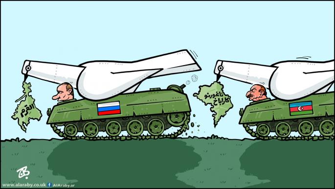 كاريكاتير علييف وبوتين / حجاج