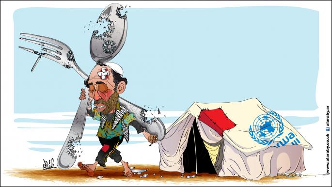 كاريكاتير لاجئو غزة / نجم