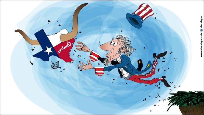 كاريكاتير ولاية تكساس وبايدن / نجم