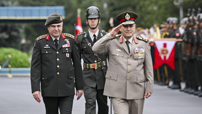 محادثات بين رئيسي أركان الجيش المصري ونظيره التركي في أنقرة