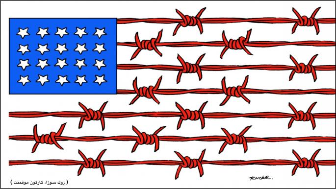 كاريكاتير اميركا بلد الحرية / موفمنت