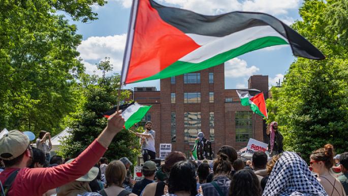 خريطة انتفاضة طلاب جامعات واشنطن دعماً لفلسطين