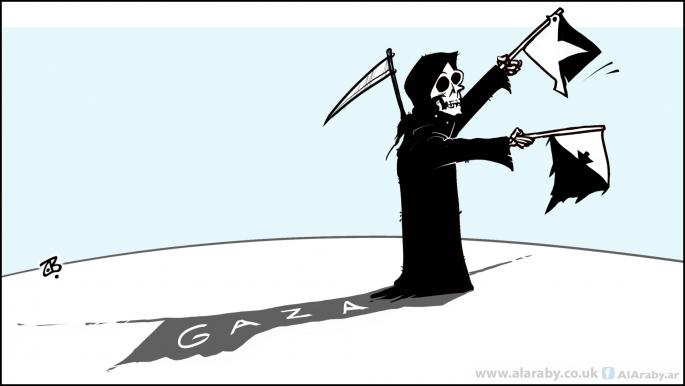 كاريكاتير حرب غزة / حجاج