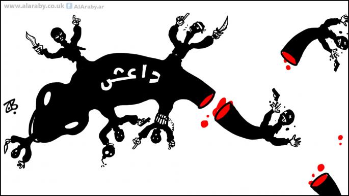 كاريكاتير هزيمة داعش / حجاج