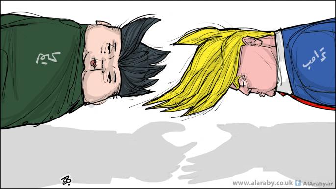 كاريكاتير ترامب وكيم / حجاج
