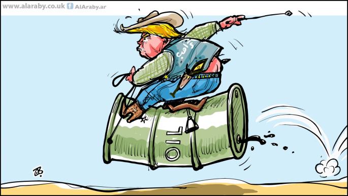 كاريكاتير ترامب والنفط / حجاج