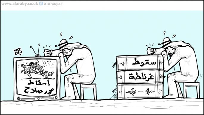 كاريكاتير اسقاط صلاح / حجاج