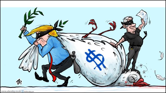 كاريكاتير صفقة القرن / حجاج