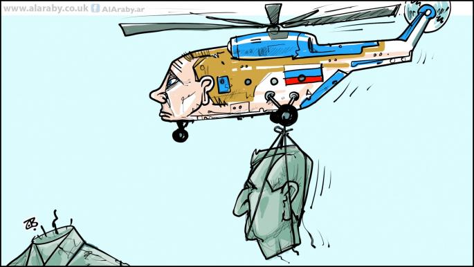 كاريكاتير بوتين وبشار / حجاج