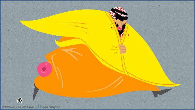 كاريكاتير بن سلمان ترامب / حجاج
