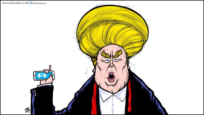 كاريكاتير ترامب متطرف / حجاج