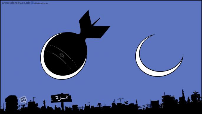 كاريكاتير قصف غزة / حجاج