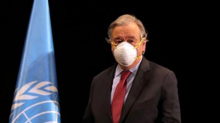 الأمين العام للأمم المتحدة أنطونيو غوتيريس-أنور عمرو/فرانس برس