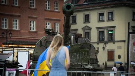 Getty-Destroyed Russian Tanks On Display In Warsaw