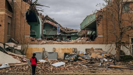 أضرار بعد إعصار كنتاكي في الولايات المتحدة الأميركية (براندون بيل/ Getty)