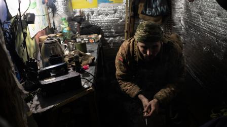 جنود من أوكرانيا على خط الجبهة مع روسيا - الأناضول