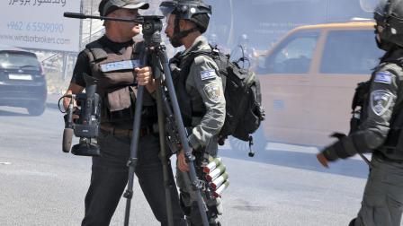 الصحافيين الفلسطينيين (عباس موماني/فرانس برس)