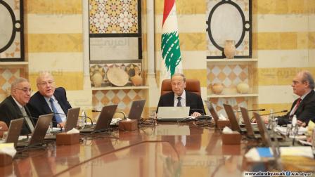 مجلس الوزراء اللبناني/ عون وميقاتي (حسين بيضون/العربي الجديد)