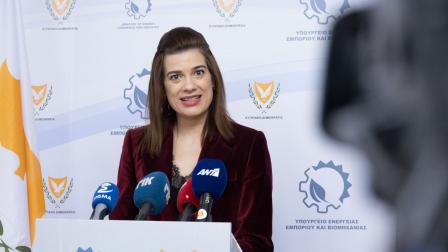 وزيرة الطاقة القبرصية ناتاشا بيليدس (تويتر)