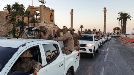 مركبات لحكومة الوفاق في طرابلس (غيتي)