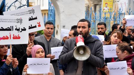 الصحافيون في تونس (جديدي وسيم/ Getty)