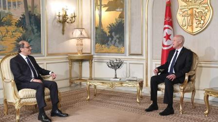الرئيس التونسي وجهاد أزعور مؤسسة الرئاسة تويتر