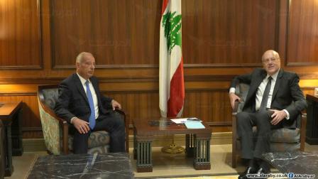 رئيس الحكومة اللبنانية المكلف نجيب ميقاتي-حسين بيضون