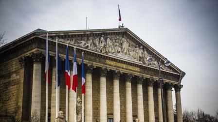مبنى "الجمعية الوطنية" مقر البرلمان الفرنسي (Getty)