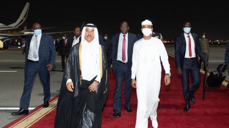 وصول رئيس المجلس العسكري الحاكم في تشاد إلى الدوحة تمهيداً لتوقيع اتفاق سلام - تويتر