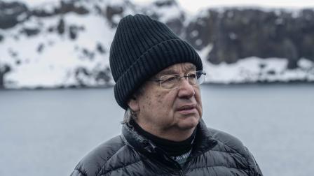 الأمين العام للأمم المتحدة أنطونيو غوتيريس في القارة القطبية الجنوبية في نوفمبر 2023 (إكس)