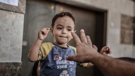 طفلٌ فلسطيني في خانيونس - القسم الثقافي