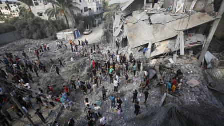 دمار خلّفه القصف الإسرائيلي في غزة (Getty)