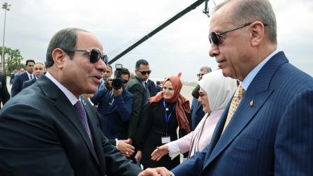 السيسي يستقبل أردوغان في القاهرة (الأناضول)