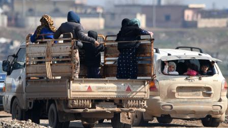 التزام محدود بقوانين السير في الشمال السوري (رامي السيد/فرانس برس)