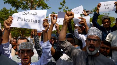 وقفة سابقة داعمة لغزة في العاصمة مسقط (محمد محجوب/فرانس برس)